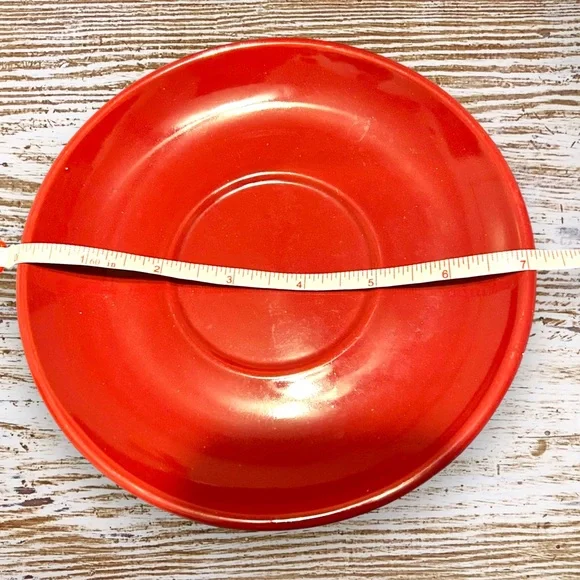 Burgundy Mug & Dish Set The Coffee Bean & Tea Leaf Cappuccino Cup Bistro - Picture 7 of 8